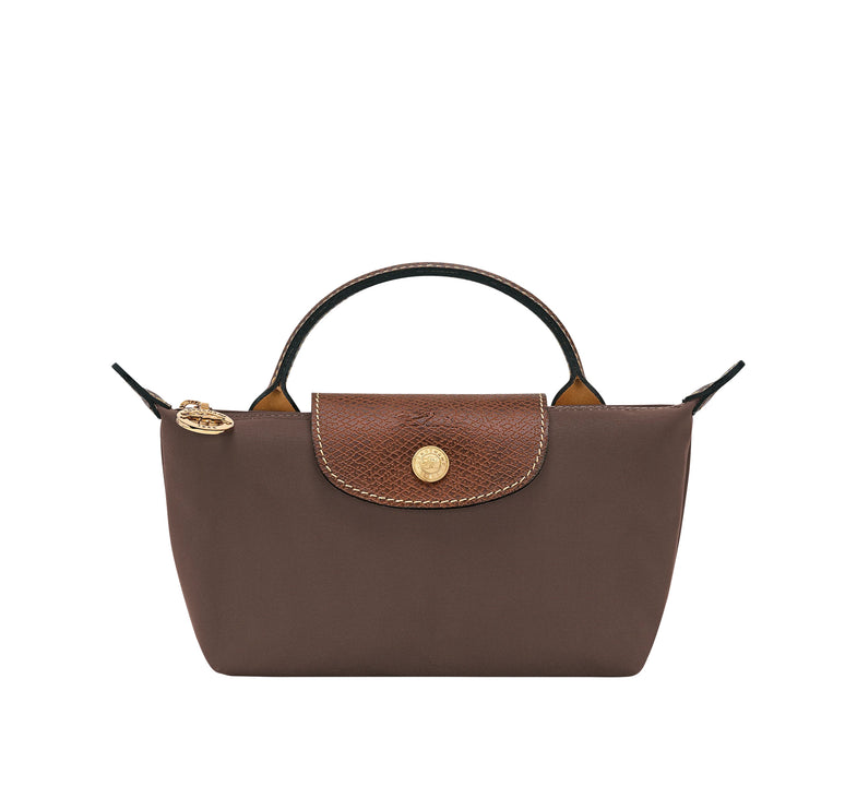 Longchamp Women's Le Pliage Original Pouch With Handle Mocha