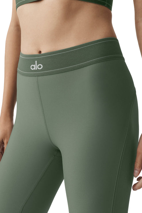 alo Women's Airlift High-Waist Suit Up Legging Bamboo Green