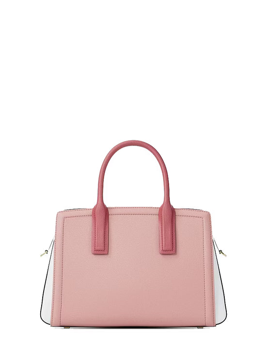 Michael Kors Women's Laila Medium Color-Block Pebbled Leather Satchel Bag Primrose Multi