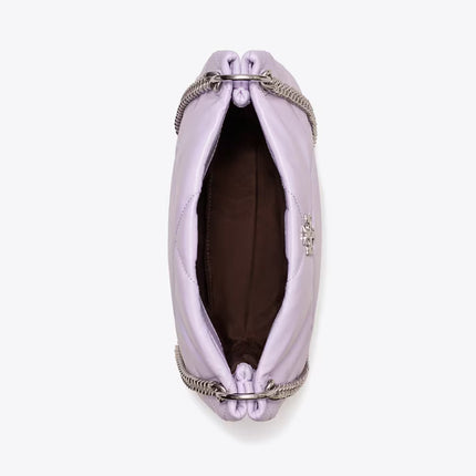 Tory Burch Women's Small Kira Diamond Quilt Shoulder Bag Purple Heather