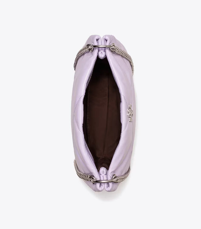 Tory Burch Women's Small Kira Diamond Quilt Shoulder Bag Purple Heather