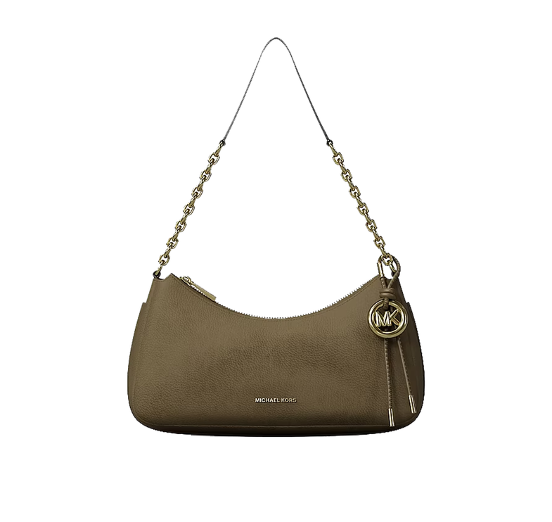 Michael Kors Women's Nolita Medium Nubuck Chain Pochette Loden