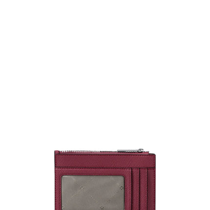 Michael Kors Women's Jet Set Saffiano Leather Coin Purse Maroon