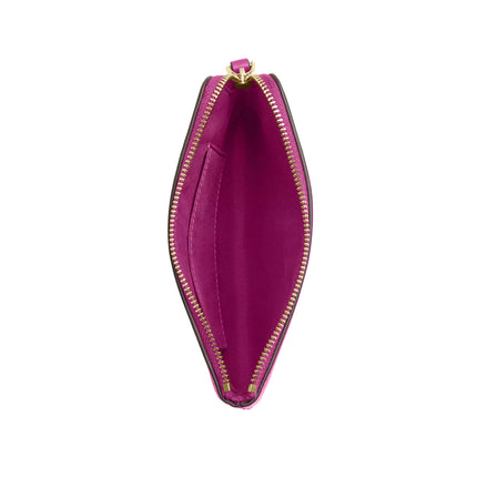 Coach Women's Corner Zip Wristlet Gold/Magenta