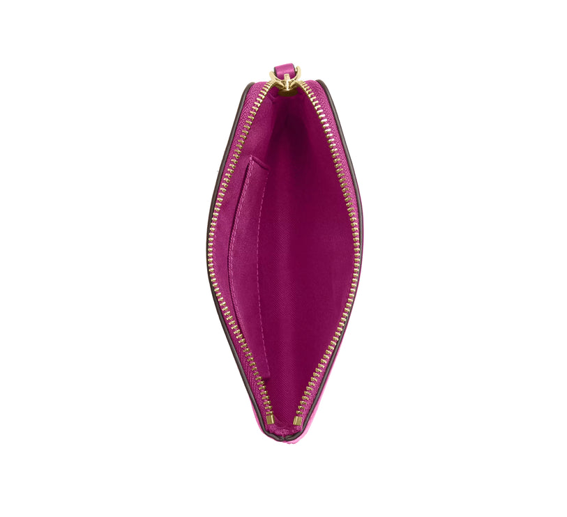 Coach Women's Corner Zip Wristlet Gold/Magenta