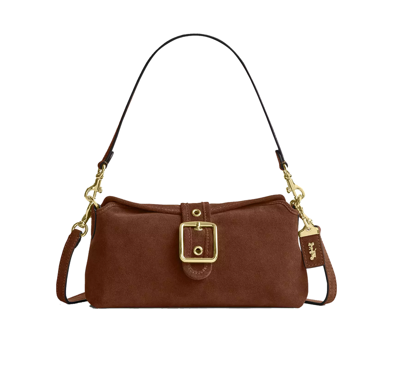 Coach Women's Abbie Shoulder Bag Gold/Warm Brown