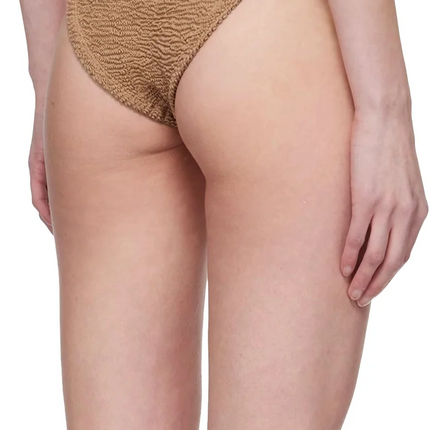 HUNZA G Women's Gloria Bikini Metallic Cocoa