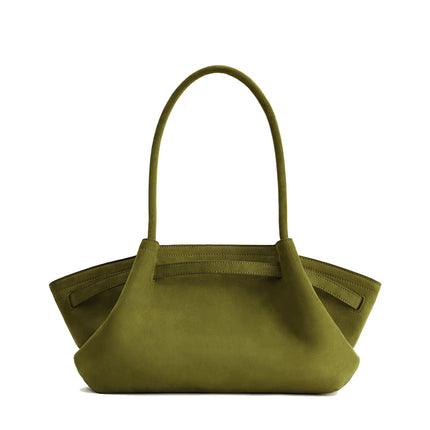 JW PEI Women's Hana Wide Faux Suede Tote Bag - Olive Green