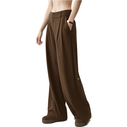 alo Women's High-Waist Dreamscape Trouser (Long) Espresso