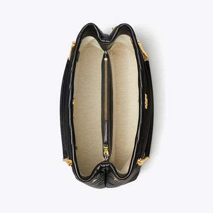 Tory Burch Women's Kira Chevron Tote Black