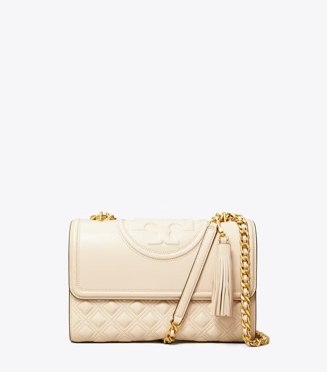 Tory Burch Women's Fleming Convertible Shoulder Bag New Cream