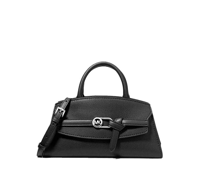 Michael Kors Women's Greta Small Leather Satchel Bag Black