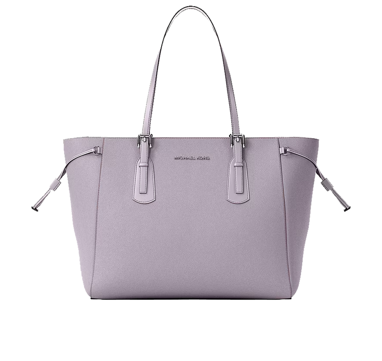 Michael Kors Women's Voyager Large Saffiano Leather Tote Bag Lilac