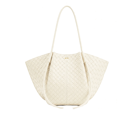JW PEI Women's Nala Woven Texture Wide Tote Bag - Off-White