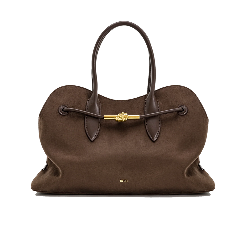 JW PEI Women's Adele Metal Rope Knot Tote Bag - Mocha Brown
