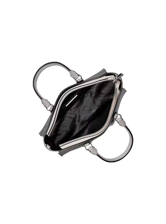 Michael Kors Women's Arden Small Color-Block Signature Logo Messenger Bag Black Combo