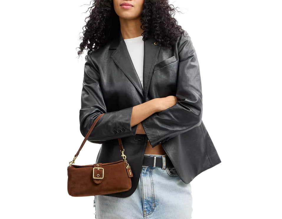Coach Women's Abbie Shoulder Bag Gold/Warm Brown