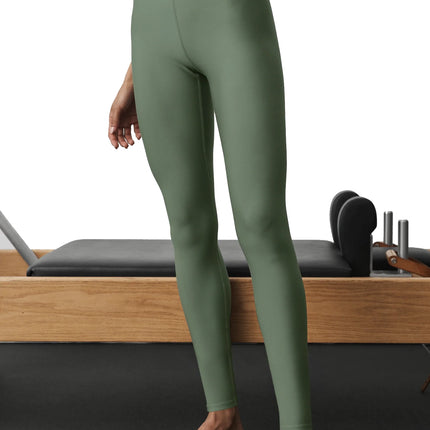 alo Women's Airlift High-Waist 7/8 Lotus Legging Bamboo Green