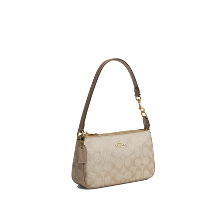 Coach Women's Boxed Nolita 19 And Nolita Bag Charm Set In Signature Canvas Gold/Champagne