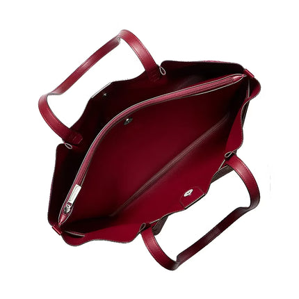 Michael Kors Women's Carson Large Signature Logo Tote Bag Maroon