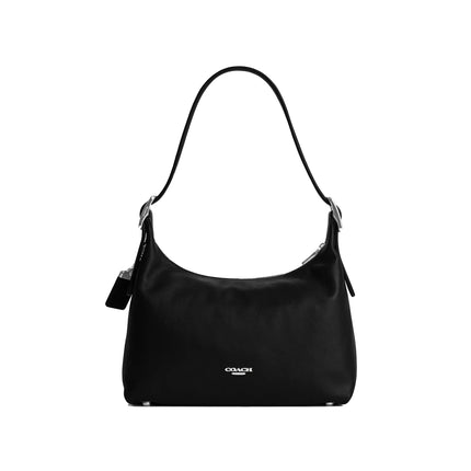 Coach Women's Allison Zip Top Shoulder Bag Silver/Black