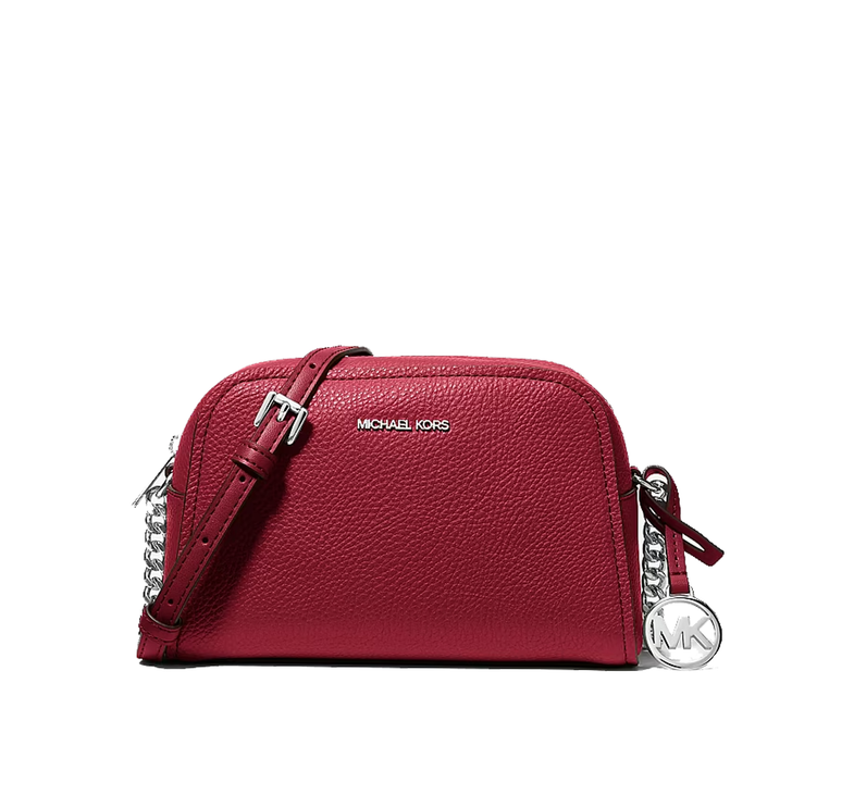 Michael Kors Women's Ashton Extra-Small Camera Crossbody Bag Maroon