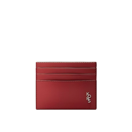 Michael Kors Women's Kole Card Case Maroon