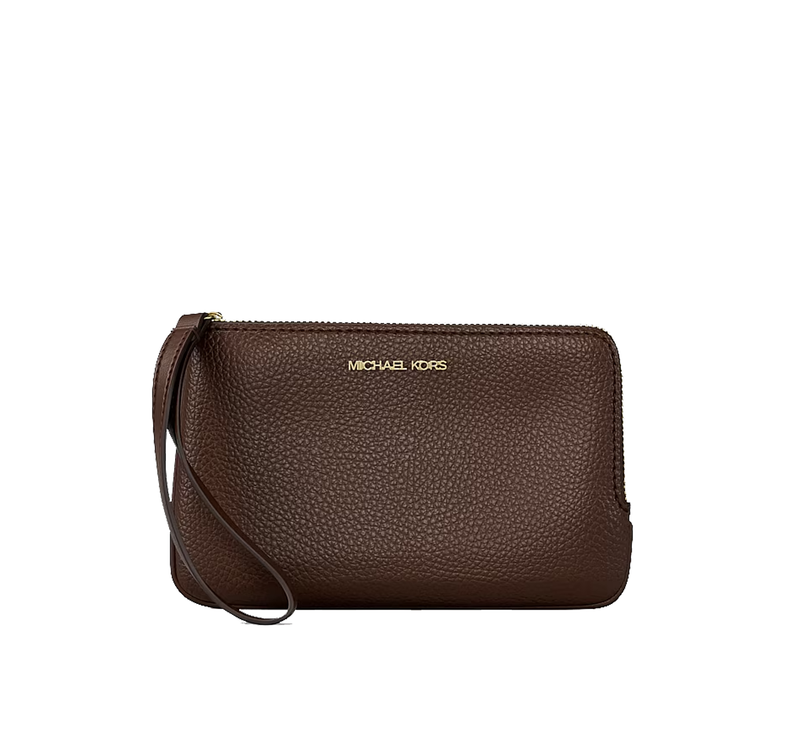 Michael Kors Women's Jet Set Travel Small Wristlet Nutmeg