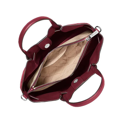 Michael Kors Women's Carson Medium Satchel Bag Maroon