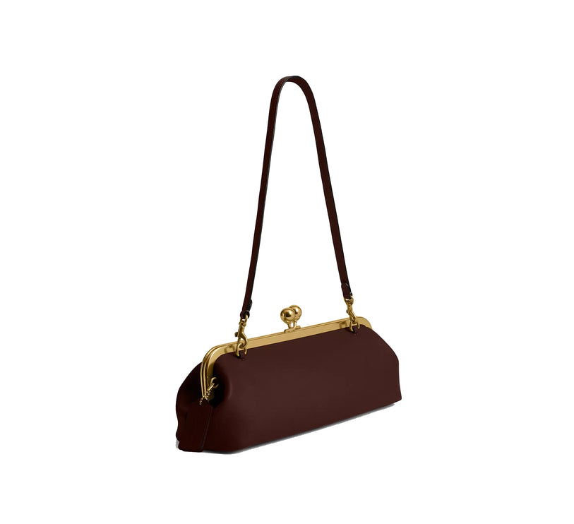 Coach Women's Kisslock Frame Bag 30 Brass/Maple