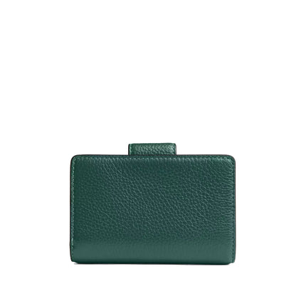 Coach Women's Medium Corner Zip Wallet Gold/Emerald