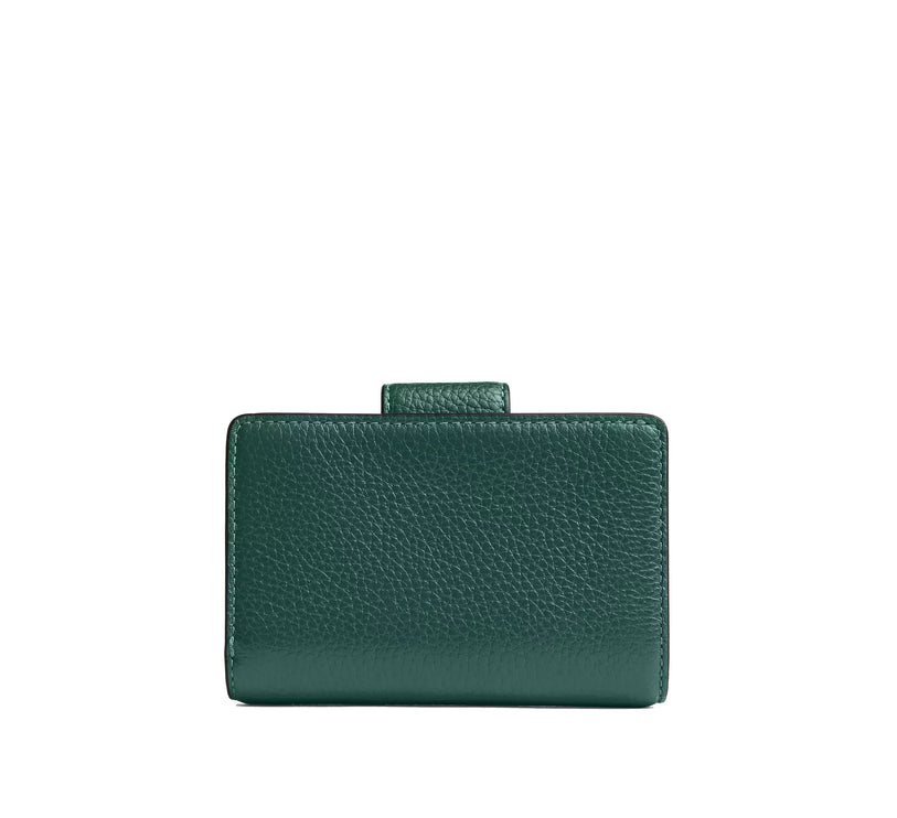 Coach Women's Medium Corner Zip Wallet Gold/Emerald