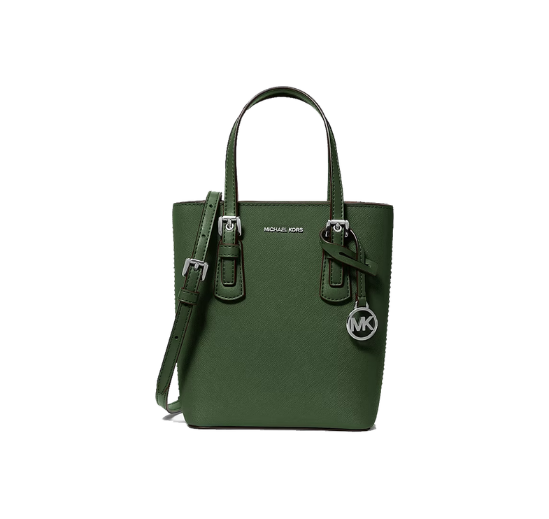 Michael Kors Women's Voyager Extra-Small Leather Convertible Crossbody Bag Amazon Green