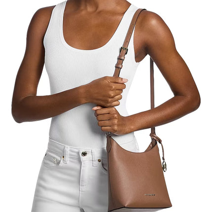 Michael Kors Women's Maya Small Crossbody Bag Luggage/Gold