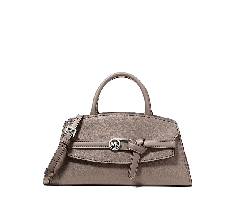 Michael Kors Women's Greta Small Leather Satchel Bag Mushroom