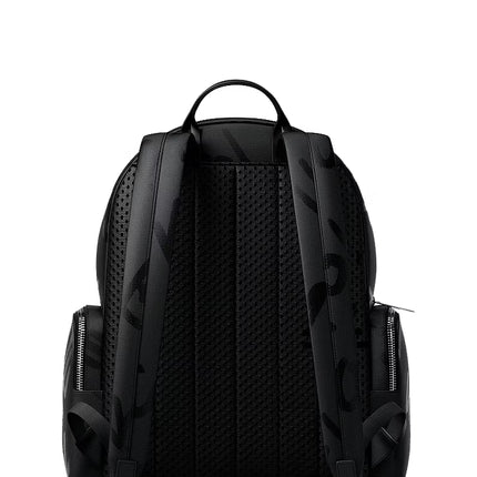 Michael Kors Women's Prescott Large Printed Nylon Backpack Black