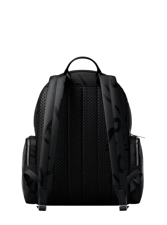 Michael Kors Women's Prescott Large Printed Nylon Backpack Black