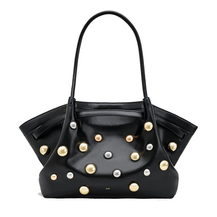 JW PEI Women's Hana Large Studded Tote Bag - Dark Black