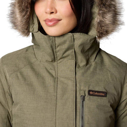 Columbia Women's Suttle Mountain Long Insulated Jacket Stone Green