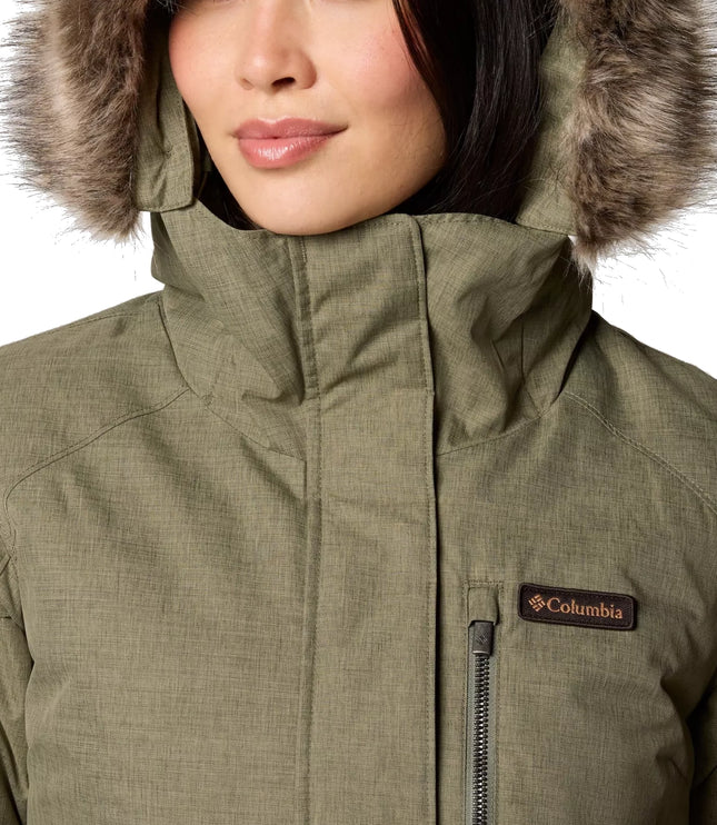 Columbia Women's Suttle Mountain Long Insulated Jacket Stone Green