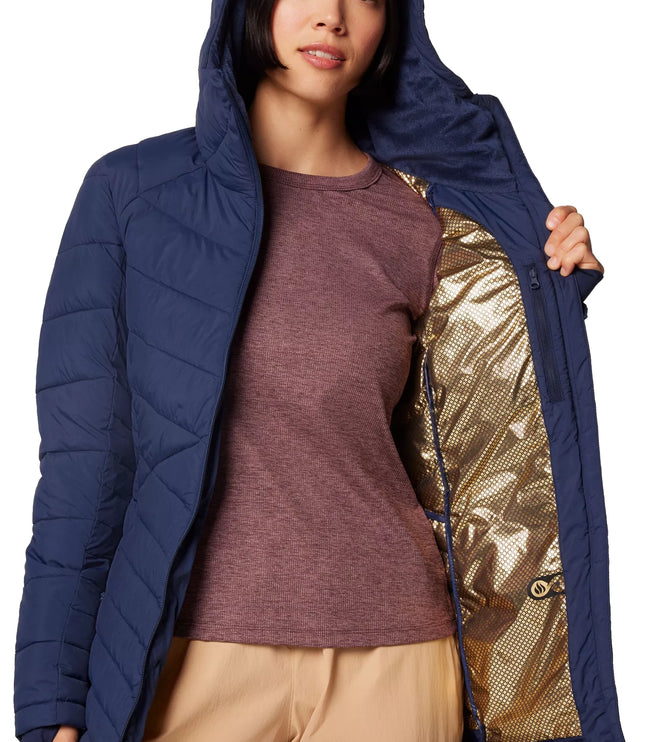 Columbia Women's Joy Peak II Mid Hooded Jacket Collegiate Navy