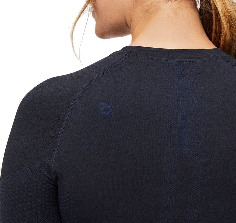 FIGS Women's Salta Seamless Longsleeve Underscrub Navy