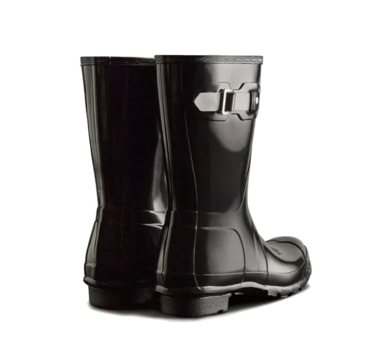 Hunter Women's Original Short Gloss Rain Boots Black