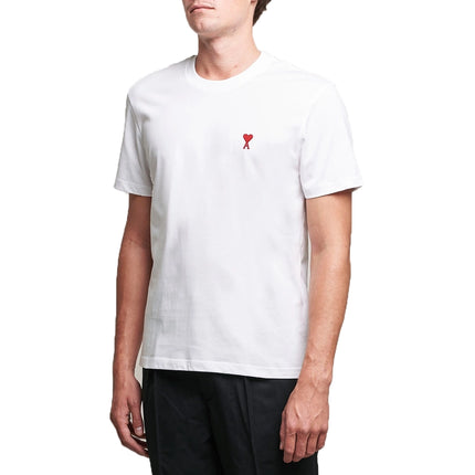 AMI Alexandre Mattiussi Unisex Ami de Coeur Small Logo T-Shirt White - Hemen Kargoda - Özel Fiyat