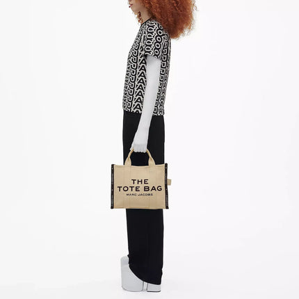 Marc Jacobs Women's The Jacquard Medium Tote Bag Warm Sand - Hemen Kargoda