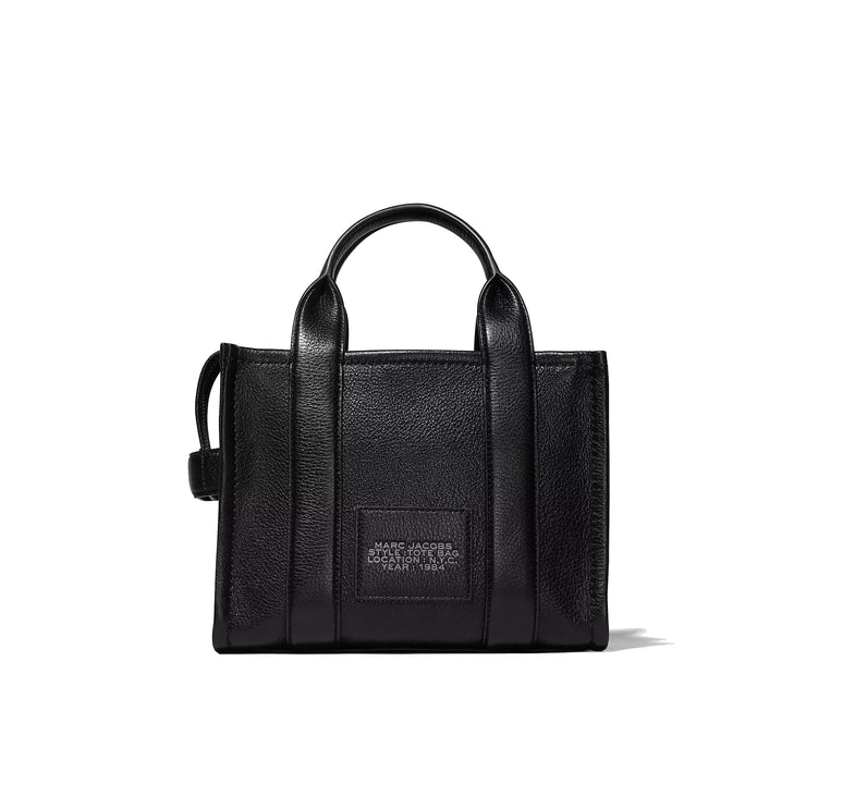 Marc Jacobs Women's The Leather Small Tote Bag Black - Hemen Kargoda