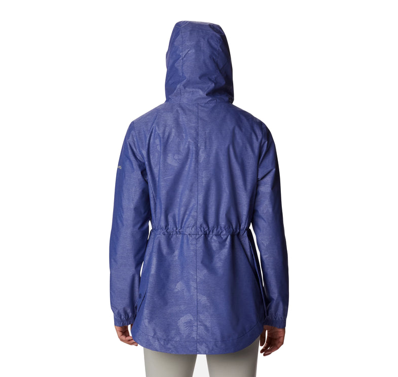 Columbia Women's Lillian Ridge Rain Shell Dark Sapphire Wisterian Emboss - Özel İndirim - Hemen Kargoda