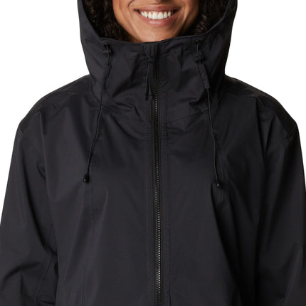 Columbia Women's Weekend Adventure Long Rain Shell Black