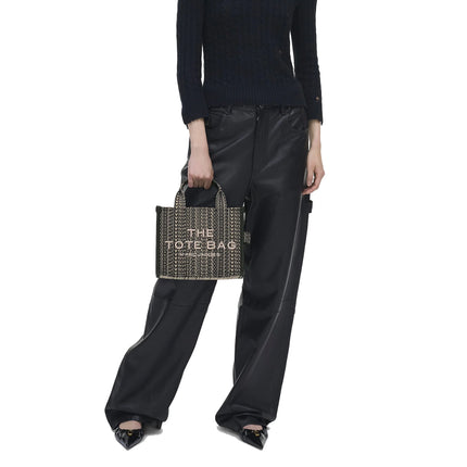 Marc Jacobs Women's The Monogram Jacquard Small Tote Bag Black