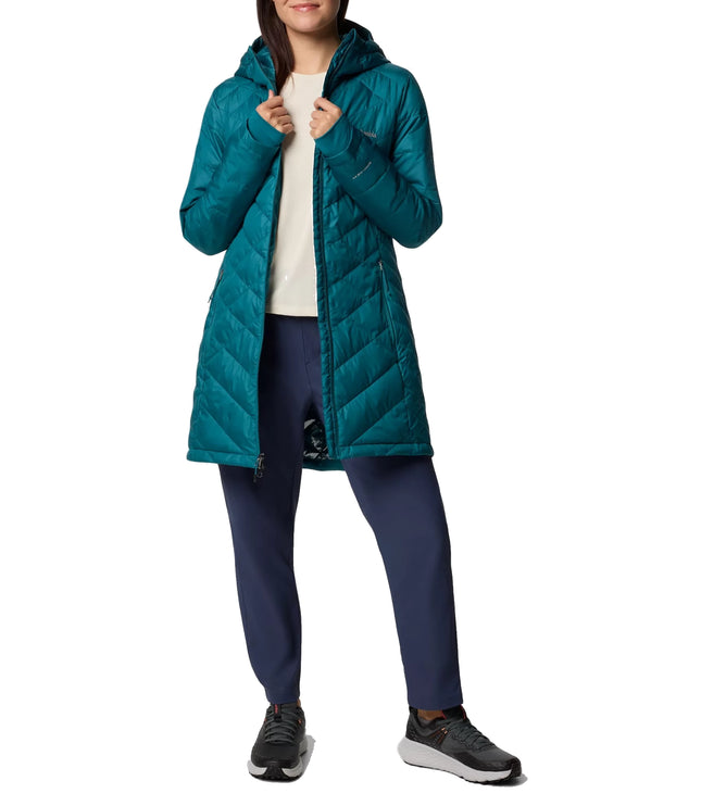 Columbia Women's Heavenly Long Hooded Jacket River Blue